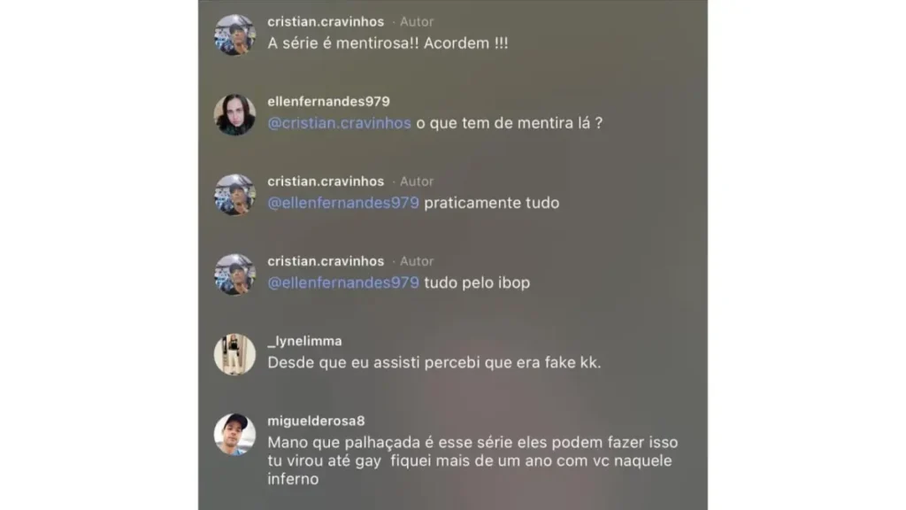 Cristian Cravinhos detona série Tremembé e coloca veracidade da produção em xeque